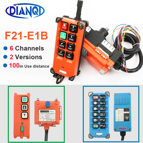 F21-E1B F21-2S, AC 220V 110V 380V 36V cc 12V 24V, controlador remoto inalámbrico Industrial, interruptores, Control de grúa de levantamiento, grúa ► Foto 1/5