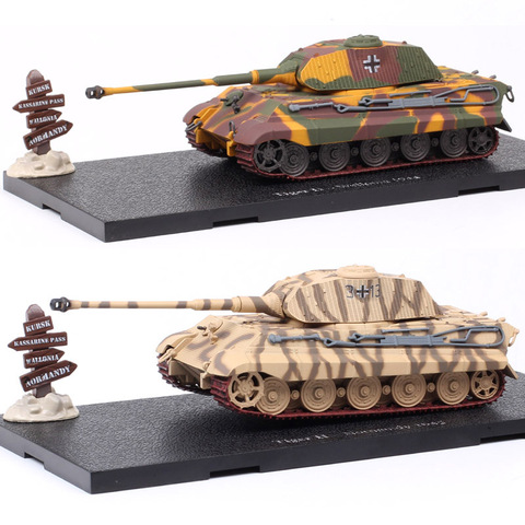 1/72 escalas Atlas WW2 rey real Tiger Ausf tanque Diecasts y juguete de modelos de vehículo coche hobby regalos Normandía Kursk Budapest ► Foto 1/6