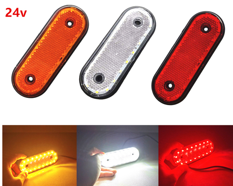 Luz LED trasera de 24V con indicador lateral para camión, RV, camión, camioneta y barcos, color ámbar, rojo y blanco, 10x 20LED ► Foto 1/6