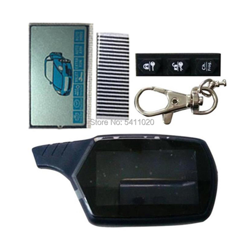 B9 caso clave llavero + B9 pantalla LCD flexible de papel de cebra para alarma de coche remoto Starline B9 Jaguar ez-uno de la KGB FX-7 FX7 EX-8 EX8 ► Foto 1/1