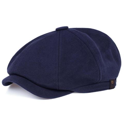 Boina Retro de moda para hombre y mujer, gorra plana para Conductor, Boina de estilo hip hop, boinas de color sólido, boinas informales ► Foto 1/6