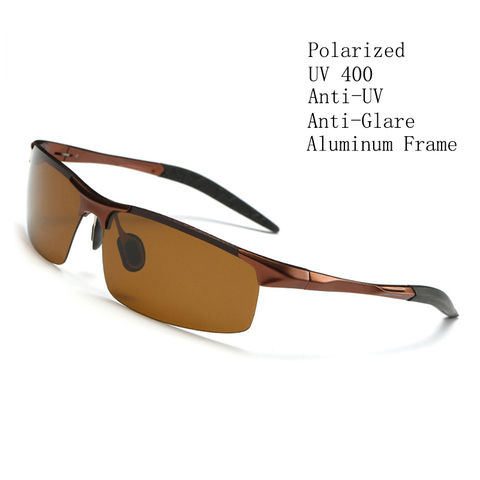 AORON polarizado gafas de sol para hombre clásico deportes al aire libre gafas de sol de conducción UV400 de lujo hombre de marco de aluminio de gafas ► Foto 1/6