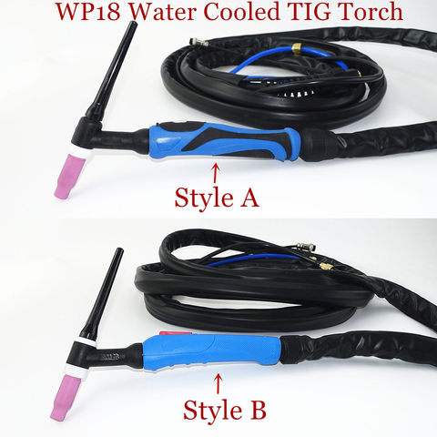 Alta calidad WP18 W350 TIG arma refrigerado por agua de argón de soldadura Tig antorchas WP18 WP-18 4 m Cable Tig antorcha ► Foto 1/6