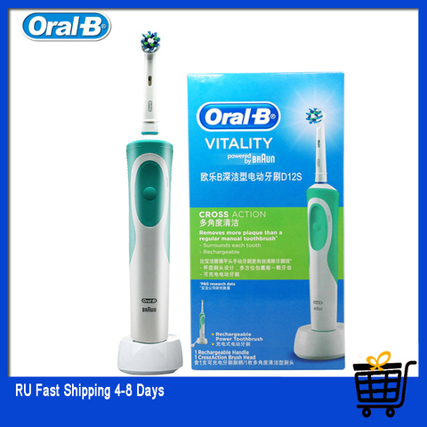 Cepillo de dientes eléctrico Oral B Vitality adulto recargable cabezas de cepillo de dientes importados de Alemania ► Foto 1/6