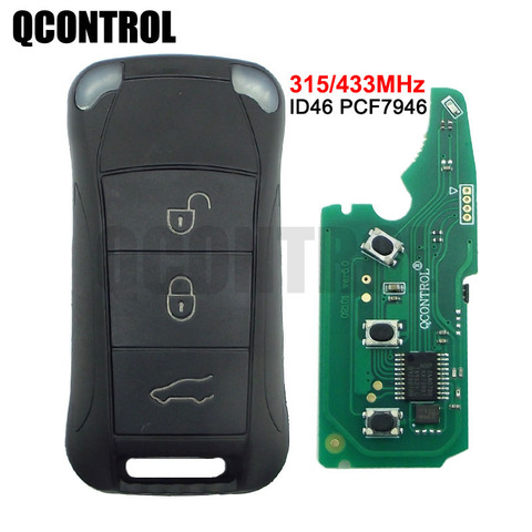 QCONTROL 3 botones mando a distancia de coche 433MHz PCF7946A para Porsche Cayenne Porsche 2004, 2005, 2006, 2007, 2008, 2009, 2010, 2011 ► Foto 1/2