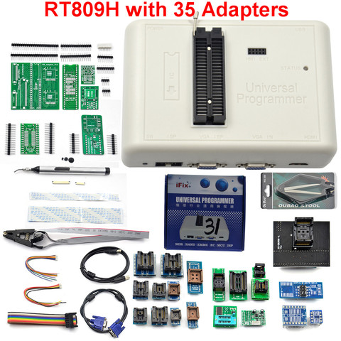 Mejor calidad Universal RT809H EMMC Nand-FLASH programador mejor que RT809F/TL866II más NAND con 35 artículos ► Foto 1/6