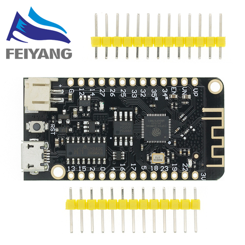 Antena de placa de desarrollo de Bluetooth Wifi ESP32 ESP-32 REV1 CH340 CH340G MicroPython, interfaz de batería de litio Micro USB ► Foto 1/6