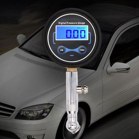 Manómetro Digital LCD para neumáticos de coche, medidor de presión de aire de 0-200PSI para motocicleta, coche, camión, bicicleta, probador de vehículos ► Foto 1/6