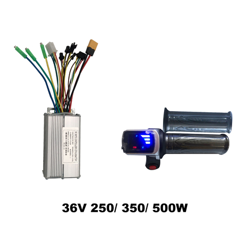 Controlador para bicicleta eléctrica, 36V, 250W, 350W, 500W, modo Dual, 6 controlador mosfet y pantalla LED, acelerador que muestra el indicador de batería ► Foto 1/6