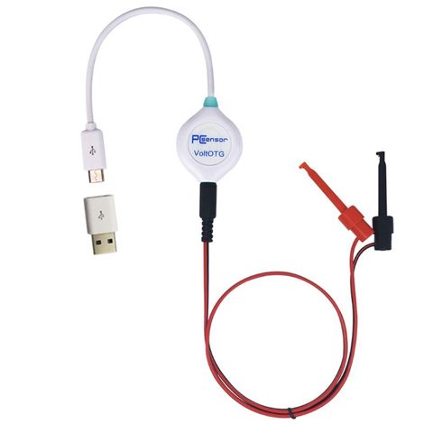 Para Android Teléfono Inteligente USB tensión probador del metro OTG voltímetro con interfaz-40-40V DC datos archivo función voltímetro ► Foto 1/6