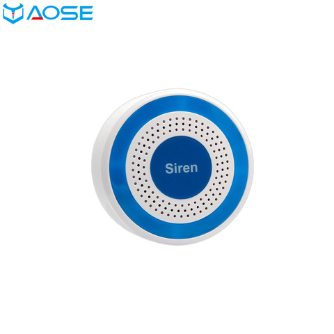YAOSE-minisirena inalámbrica RF de 433MHz, sirena de sonido y luz estroboscópica para interior, bocina de 100DB, para sistema de alarma de seguridad para el hogar ► Foto 1/5