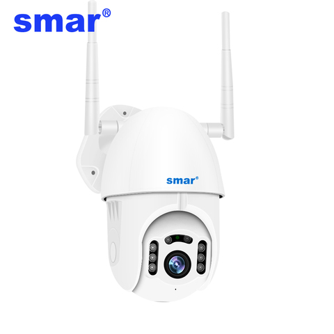 Smar-Cámara de seguridad CCTV de 1080P con wifi para exteriores, dispositivo PTZ resistente al agua, protocolo ONVIF, audio bidireccional y conexión P2P con almacenamiento en la nube ► Foto 1/6