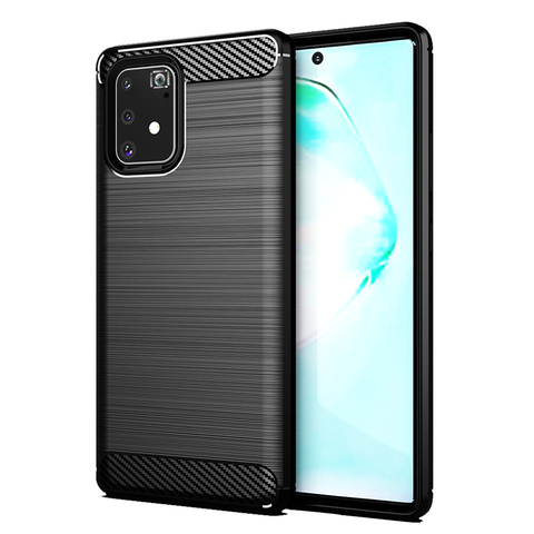 Funda trasera de fibra de carbono para Samsung Galaxy S21, S20, FE Plus, S10, 5G, S9, S8, S10E, Note 20, 10, 9, 8, Ultra, S20Ultra, Note 10 ► Foto 1/6