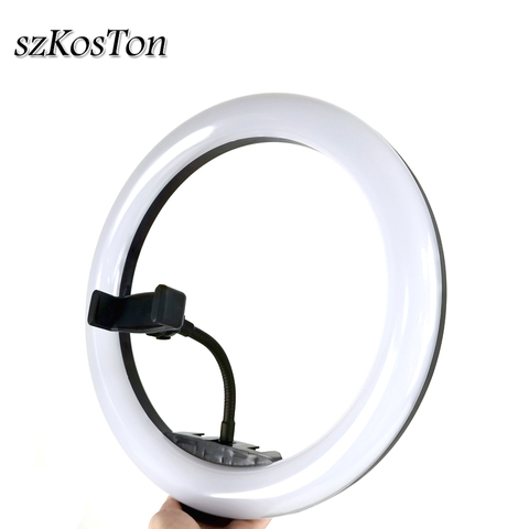 Anillo de luz LED para Selfie, lámpara de relleno de fotografía regulable para teléfono, maquillaje, Youtube, Tiktok, VK, vídeo, estudio fotográfico, 13 pulgadas, 33cm ► Foto 1/6