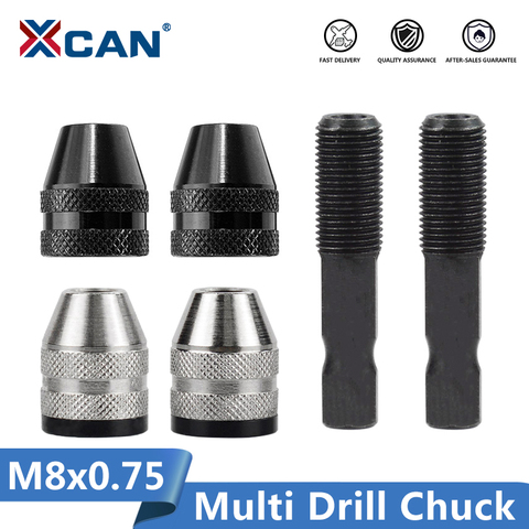 XCAN-portabrocas múltiple sin llave, herramientas rotativas Dremel de 17mm de diámetro, Portabrocas Universal, M8x0.75 ► Foto 1/6