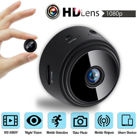 1080P HD mini cámara IP inalámbrica Wifi control remoto de vigilancia de la visión nocturna de móvil oculto cámara de detección de ► Foto 1/6