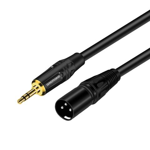 XLR balanceado macho a Jack 1/8 pulgadas Cable macho para Smartphones, reproductores, uds, ordenador portátil conectar a la consola de mezcla, Amplifer, altavoz ► Foto 1/6