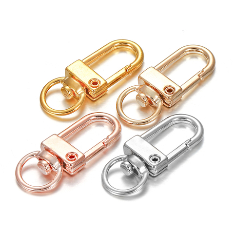 10 unids/lote de aleación giratorio langosta perro clave cadenas hebilla bolso gancho llavero conectores para la fabricación de la joyería DIY resultados ► Foto 1/6