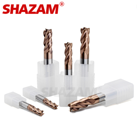 Cortador de fresado con recubrimiento de aleación, herramienta de acero de tungsteno, Cnc, Maching Hrc65 Endmill SHAZAM, Kit de fresado superior, herramientas de torno de fresado ► Foto 1/5