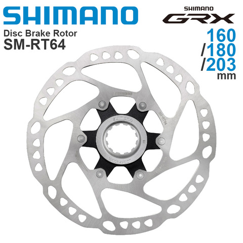 SHIMANO GRX 11-velocidad SM-RT64 Centro de bloqueo de Rotor de freno de disco-203/180/160mm piezas originales ► Foto 1/2