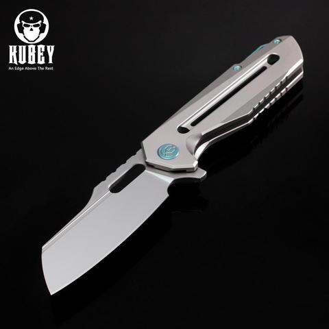 Kubey-cuchillo plegable táctico ATLAS-KB290, hoja S35VN, trabajo pesado, titanio, Navajas de bolsillo, caza al aire libre, herramienta EDC ► Foto 1/6