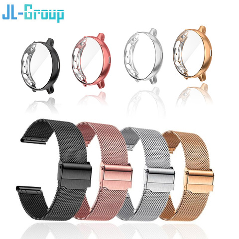 Correa para Samsung Galaxy Watch Active 2, banda de 40mm y 44mm con funda protectora de TPU, accesorios de pulsera de 3, 41mm y 45mm ► Foto 1/6