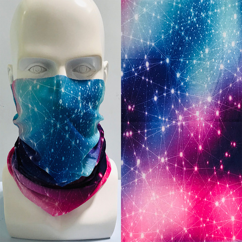 Pañuelos mágicos tubulares sin costuras para ciclismo, bufandas para la cabeza con diseño de galaxia, bufanda multifuncional con protección facial, polaina de cuello de pañuelo Vintage ► Foto 1/6