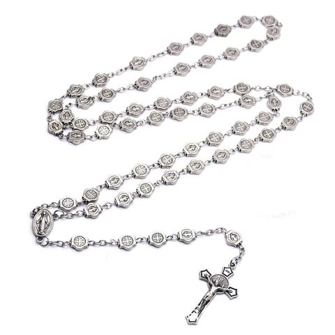 Qego-collar con colgante de cruz de Jesús, accesorios de joyería de iglesia de oración ► Foto 1/6