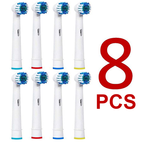 Cabezales de repuesto para cepillo Braun oral B, 8 Uds., D12,D16,D29,D20,D32,OC20, cuidado profesional 500, 550, 1000, 3000, 2000, 3250 ► Foto 1/4