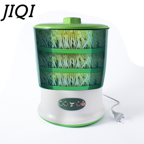 JIQI fabricante inteligente de brotes de soja, termostato de gran capacidad para el hogar, máquina automática para cultivo de semillas verdes, EU ► Foto 1/6