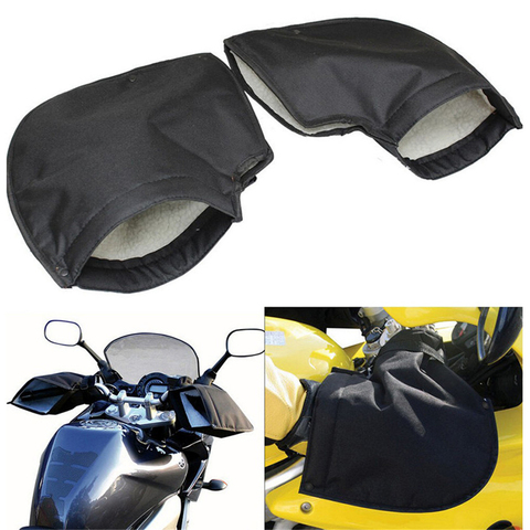 Guantes para manillar de motocicleta, manoplas de invierno cálidas, impermeables, resistentes al viento, para manillar de motocicleta ► Foto 1/6