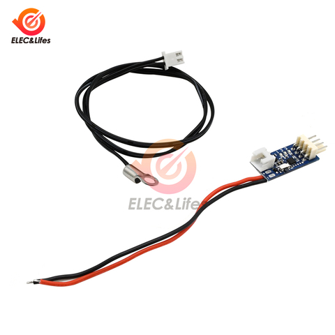 Micro ventilador PWM de 4 cables para PC, Control de temperatura, controlador regulador de velocidad + anillo de sonda LED de 40CM, reducción de ruido, DC 5V/12V ► Foto 1/4