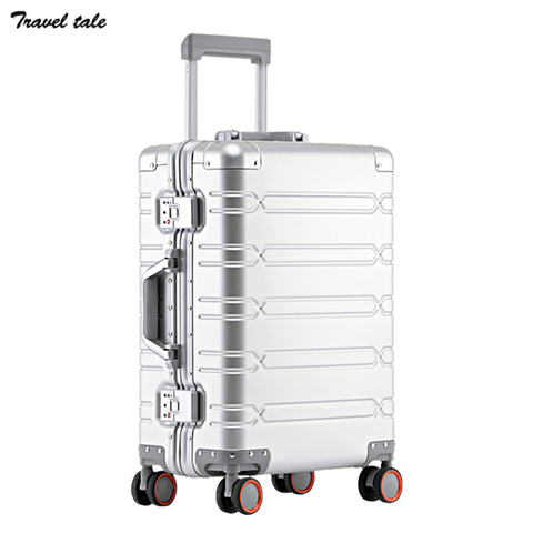 TRAVEL TALE-maleta de aluminio de 20 pulgadas, equipaje de negocios, 24 pulgadas, cubierta de carrito para viajar ► Foto 1/3