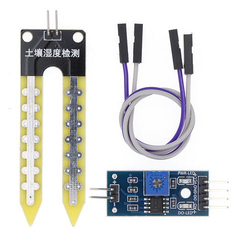 LM393 la humedad del suelo higrómetro de detección de Módulo Sensor de humedad Placa de desarrollo DIY Robot coche inteligente para arduino ► Foto 1/6