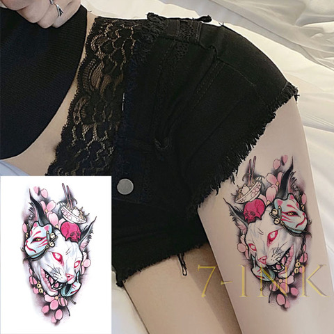 Tatuaje temporal adhesivo de gran tamaño arte corporal flor luz de la luna gato Dios transferencia de agua tatuaje falso tatuaje Flash para Mujeres Hombres ► Foto 1/6