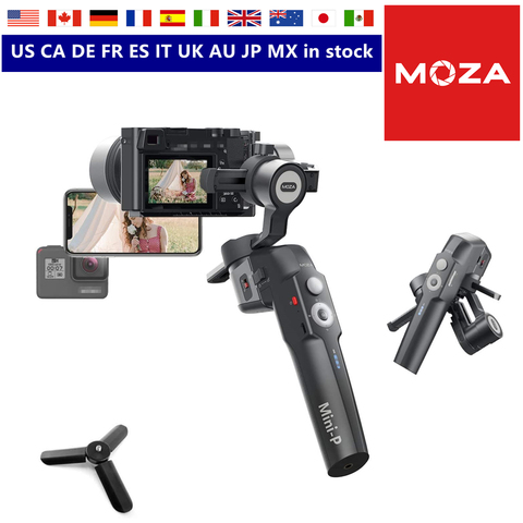 Moza-estabilizador de cardán Mini P de 3 ejes para Smartphones, cámaras de acción, cámaras compactas, Gopro, DJI Osmo ► Foto 1/6