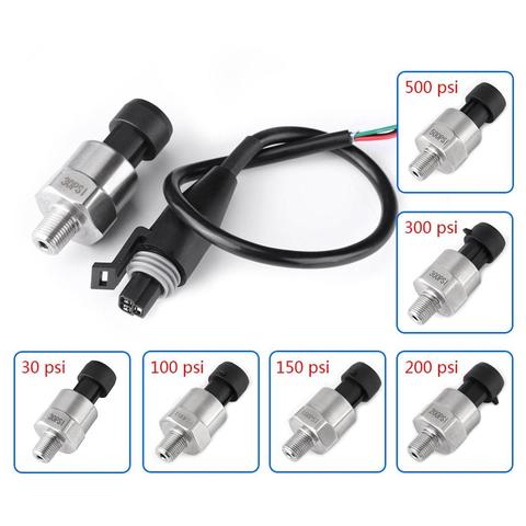 Sensor emisor de transductor de presión de acero inoxidable de 1/8 