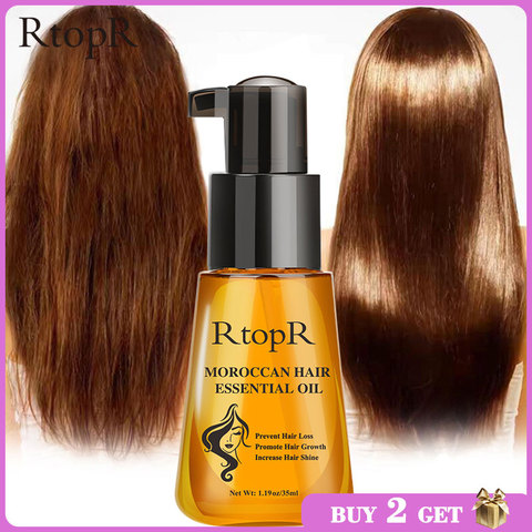 Aceite esencial para el crecimiento del cabello, producto marroquí para prevenir la pérdida de cabello, fácil de llevar, cuidado del cabello, lactancia, 35ml, unisex ► Foto 1/6