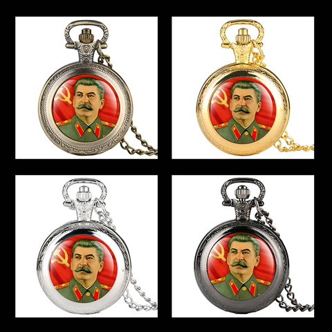 Vintage Stalin ссср reloj de bolsillo los hombres soviético colgante de mujer relojes el comunismo reloj Victoria accesorio regalo relojes de bolsillo ► Foto 1/6