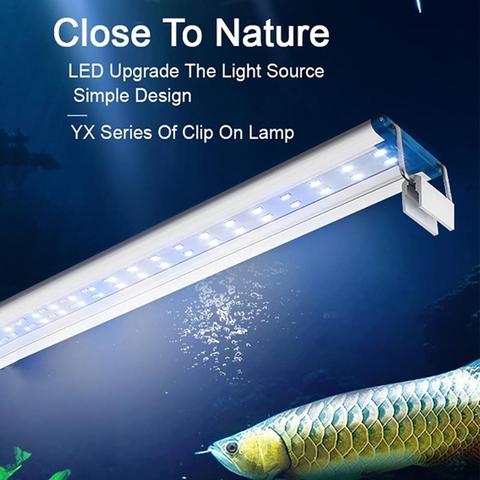 Luz de acuario LED para plantas, lámpara de Clip resistente al agua, Extensible ► Foto 1/6