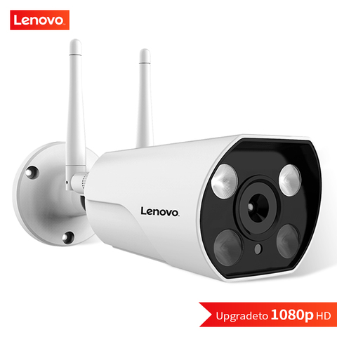 LENOVO IP Cámara Wifi 1080P ONVIF inalámbrico con cable HD impermeable WiFi IP cámara de vigilancia cámara de seguridad al aire libre visión nocturna ► Foto 1/6