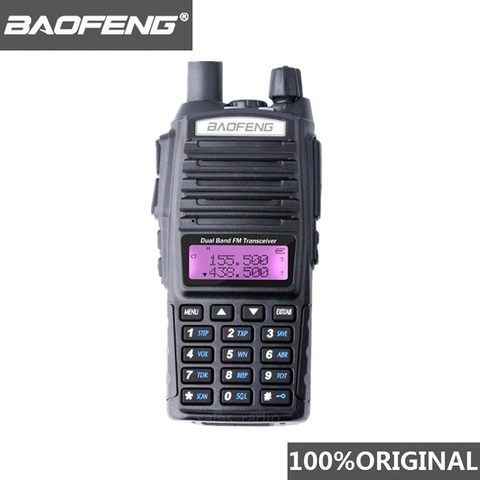 100% Baofeng UV-82 Walkie Talkie Banda Dual Radio intercomunicador UV82 Radio de dos vías VHF UHF caza portátil Hf transceptor UV 82 ► Foto 1/6