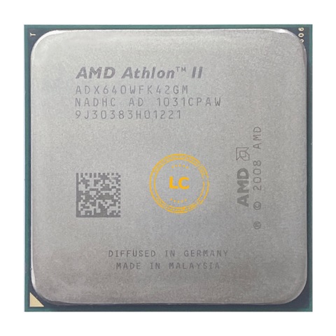 AMD Athlon II X4 640 3 GHz Quad-Core CPU procesador ADX640WFK42GM hembra AM3 ► Foto 1/2