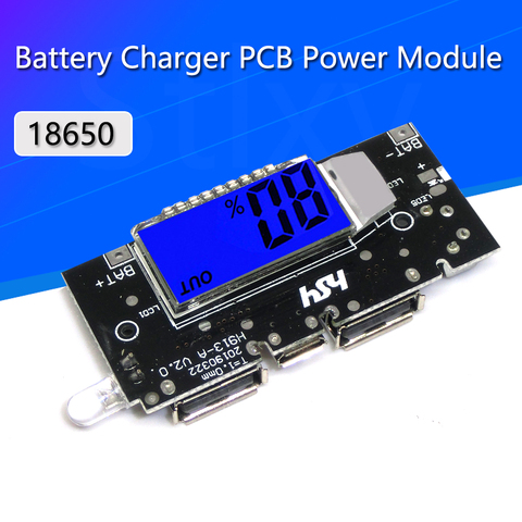 Cargador de batería USB 18650 Dual, módulo de alimentación PCB de 5V 1A 2.1A, accesorios de Banco de energía móvil para teléfono, tablero de módulo LCD LED DIY ► Foto 1/5