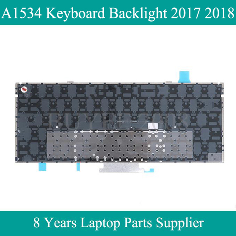 Original para Macbook Air 12 pulgadas US UK EU A1534 Teclado retroiluminado reemplazo 2017 2022 año ► Foto 1/1