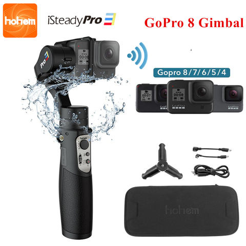 Estabilizador cardán de 3 ejes para GoPro 8 Cámara de Acción Gimbal de mano para Gopro Hero 8,7,6,5,4,3, Osmo acción Hohem iSteady Pro 3 ► Foto 1/6