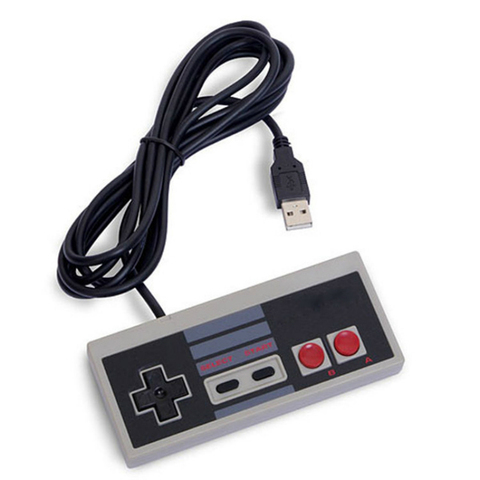 Controlador con cable de USB Gamepad PC/USB/NES juegos de computadora manejar Retro USB controlador NES Control de Joystick Manttee para NES ► Foto 1/4