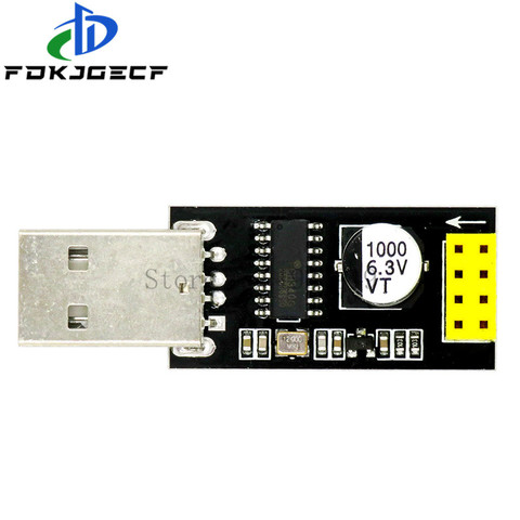 Programador adaptador ESP01S UART GPIO0 ESP-01, adaptador ESP8266 CH340G USB a Módulo de placa de desarrollo de Wifi Serial inalámbrico ESP8266 ► Foto 1/3