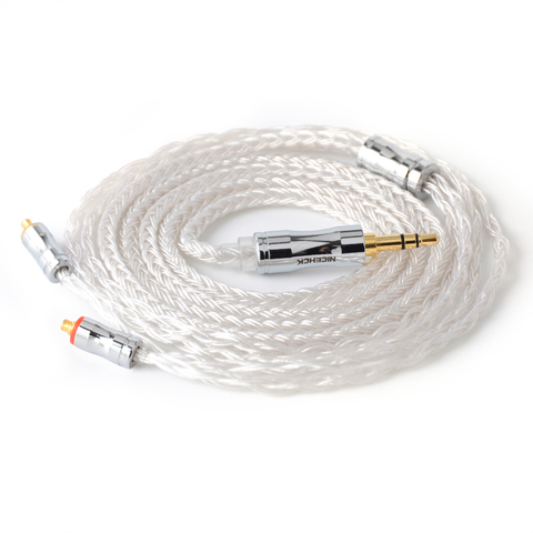 NiceHCK 16 núcleos Cable plateado/3,5/2,5/4,4mm macho MMCX/2Pin/QDC/NX7 Pin para KZCCA ZSX C12 TFZ VX BL-03 NX7 Pro/MK3 DB3 ► Foto 1/6