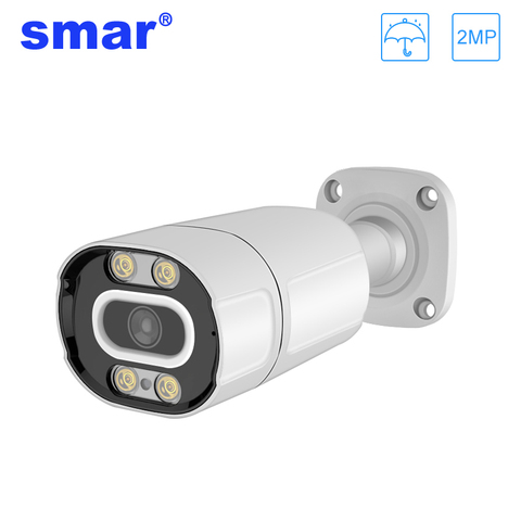 Smar-cámara IP de seguridad impermeable para exteriores, lente ancha de 2,8mm, H.265, 20FPS, 2MP, H.264, 1MP, CCTV, visión nocturna, 48V, POE opcional ► Foto 1/6